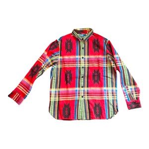 Polo Ralph Lauren Aztec Button down shirt size Large